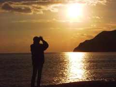 Sougia Abendstimmung im Winter