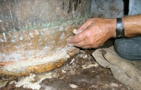 Abdichten des Kessels